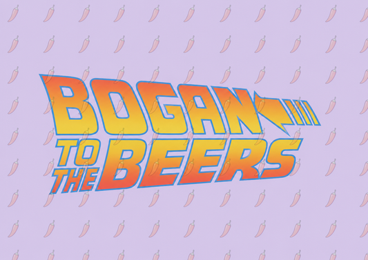 Bogan to the Beers Tee – Back to the Future Parody Tee