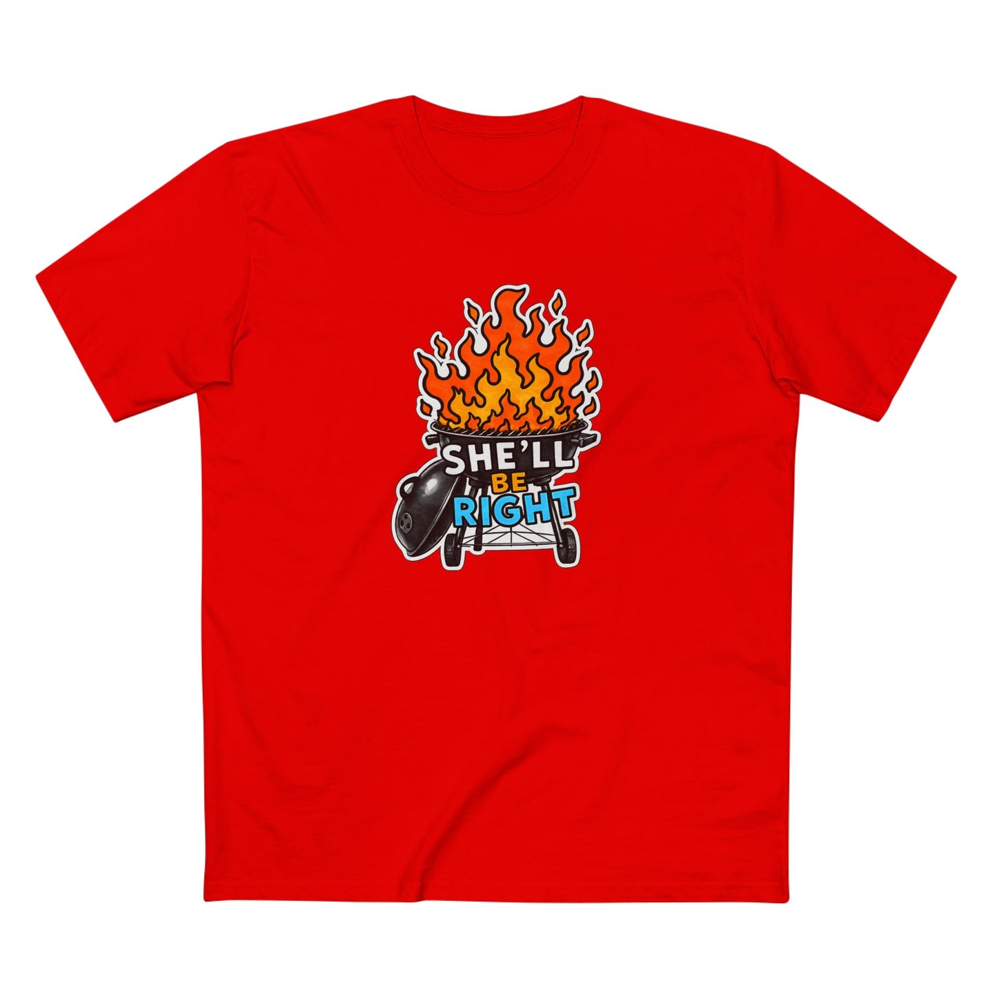 BBQ on Fire "She'll Be Right" Tee