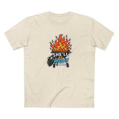 BBQ on Fire "She'll Be Right" Tee