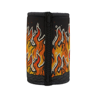 She'll Be Right Flaming Grill Stubby Cooler — Funny BBQ Stubby Holder