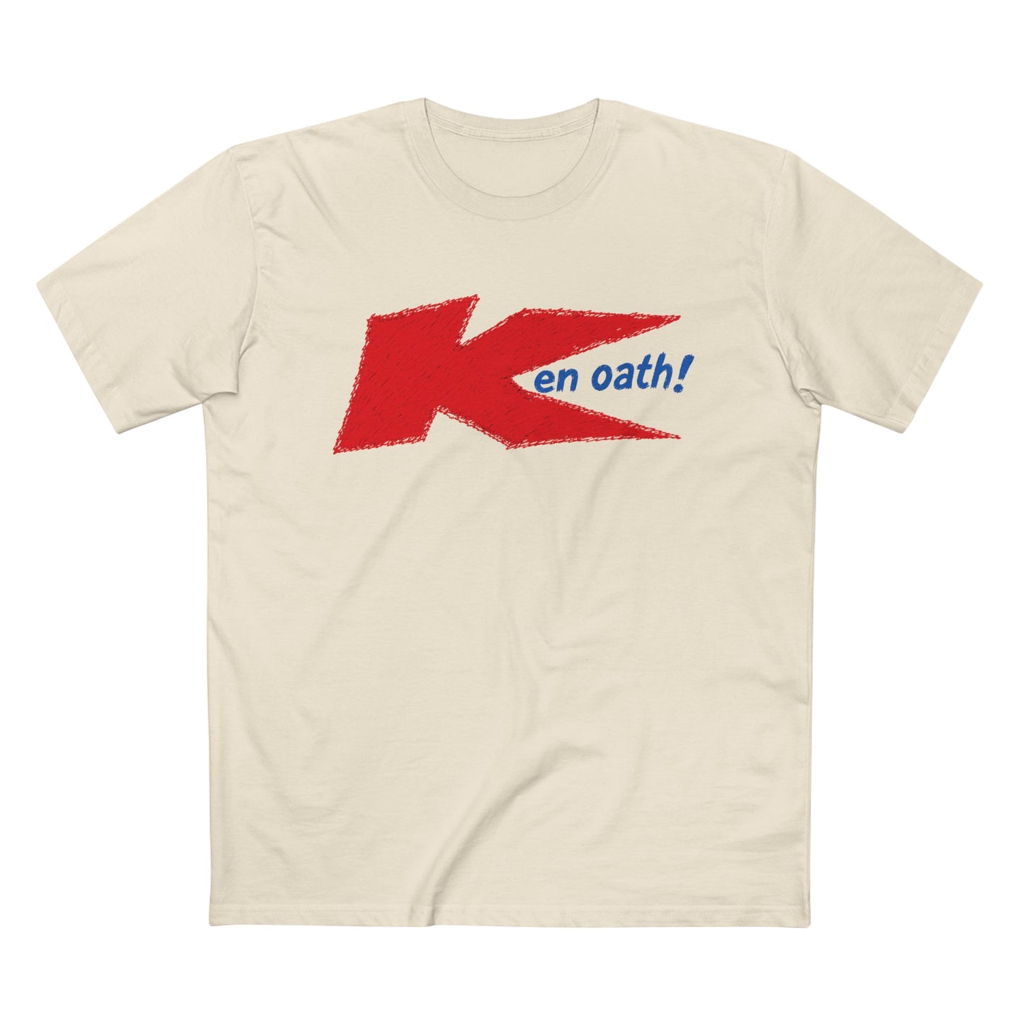 Retro 'Ken Oath!' Parody T-Shirt — Bold Red Logo Tee