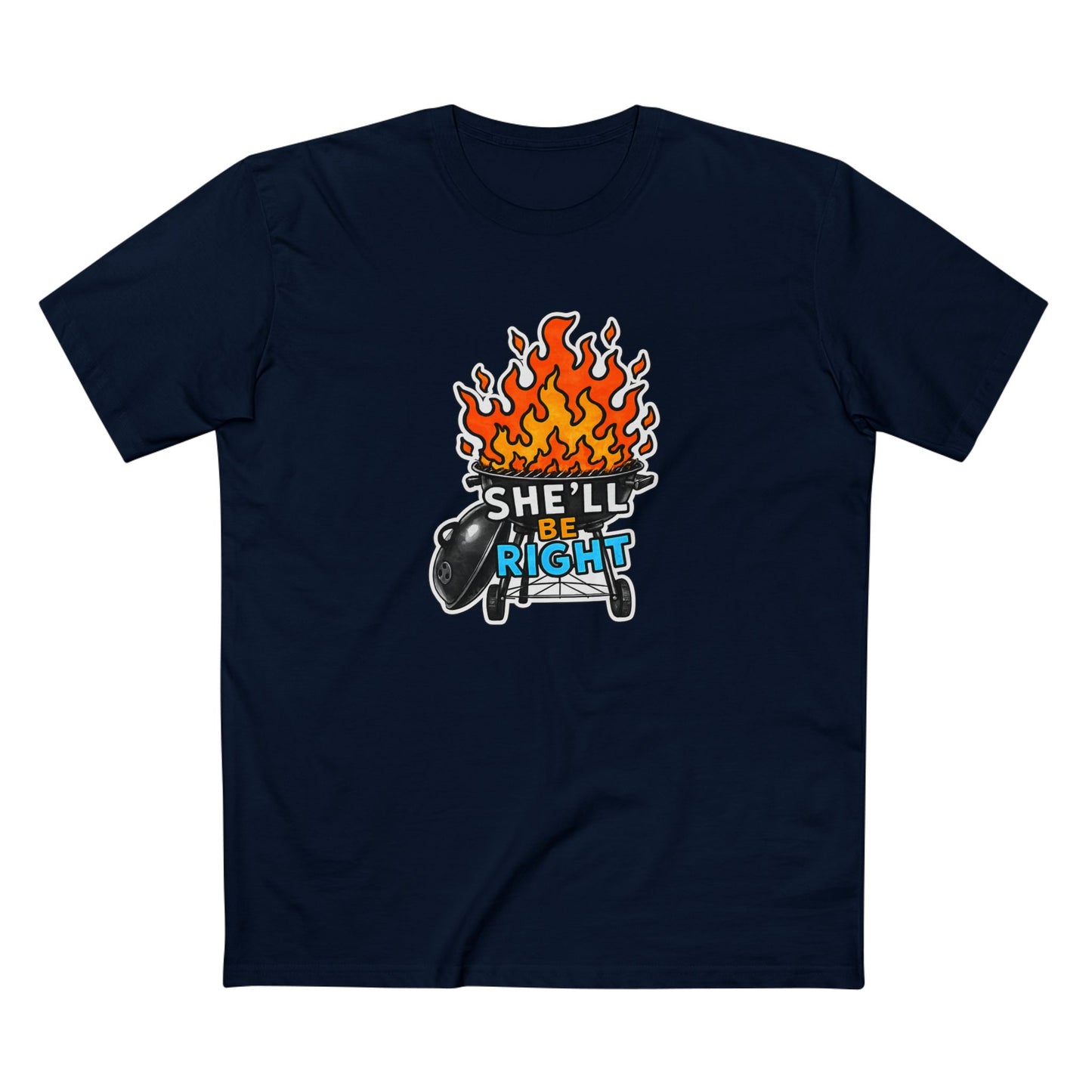 BBQ on Fire "She'll Be Right" Tee