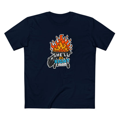 BBQ on Fire "She'll Be Right" Tee