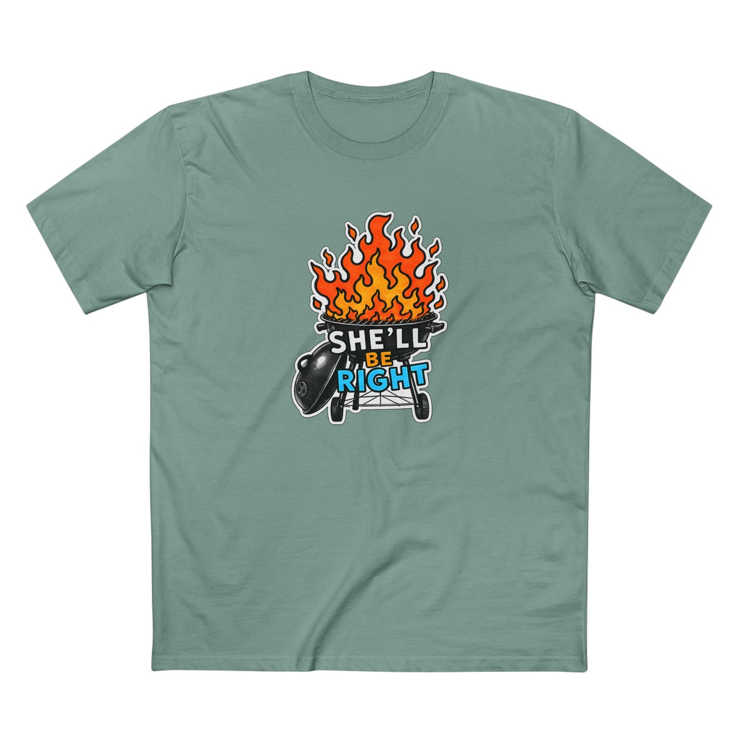 BBQ on Fire "She'll Be Right" Tee
