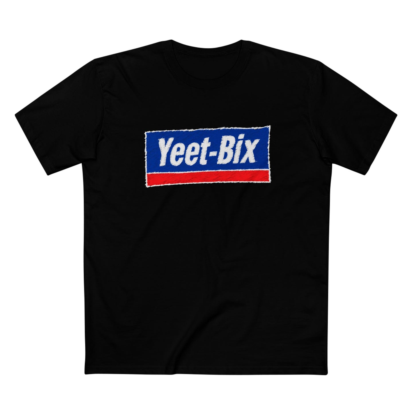 Yeet-Bix Graphic Tee — Retro Parody Cereal Logo T-Shirt
