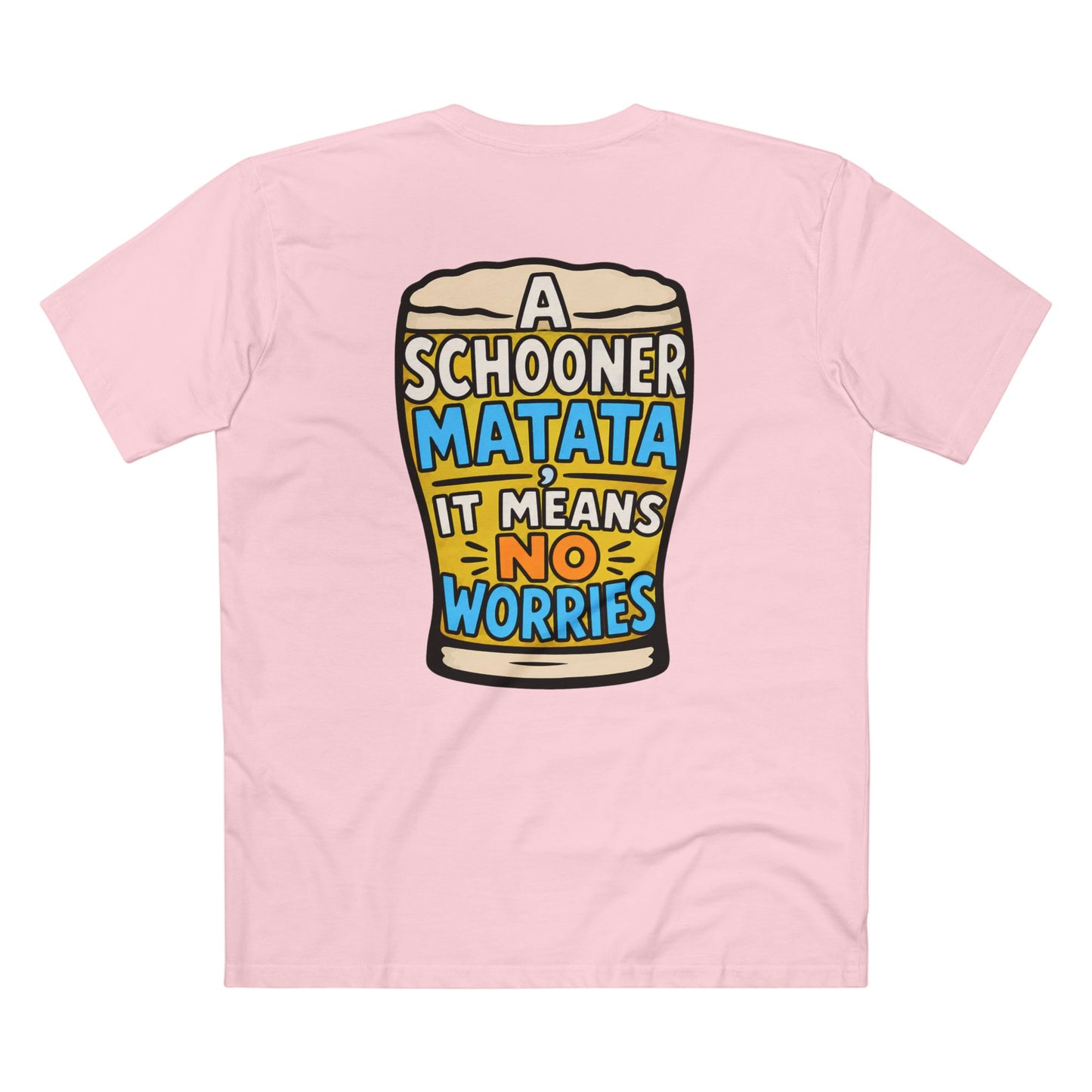 A Schoona Matata Tee — “A Schoona Matata, It Means No Worries” Beer T‑Shirt
