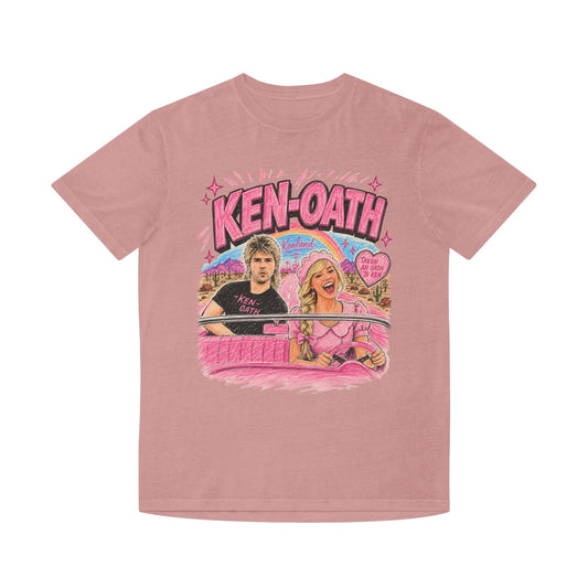 Ken-Oath Retro Pink — Oversized Pop Art Graphic Women's T-Shirt