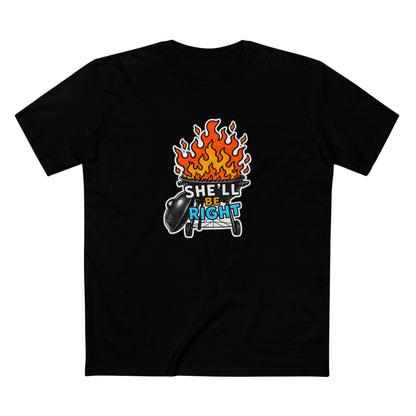 BBQ on Fire "She'll Be Right" Tee