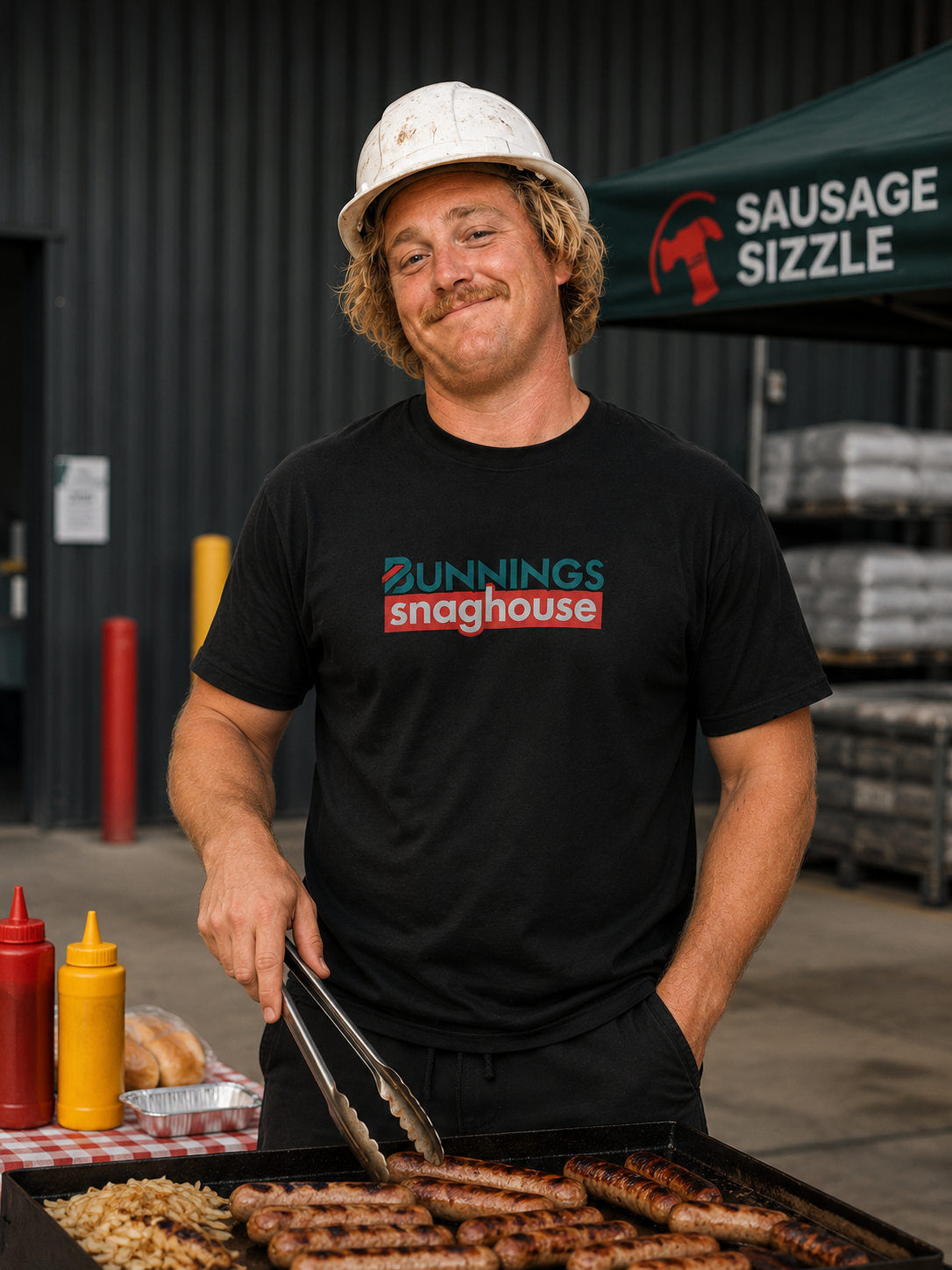 Bunnings Snaghouse T‑Shirt — Bunnings Warehouse Parody Tee