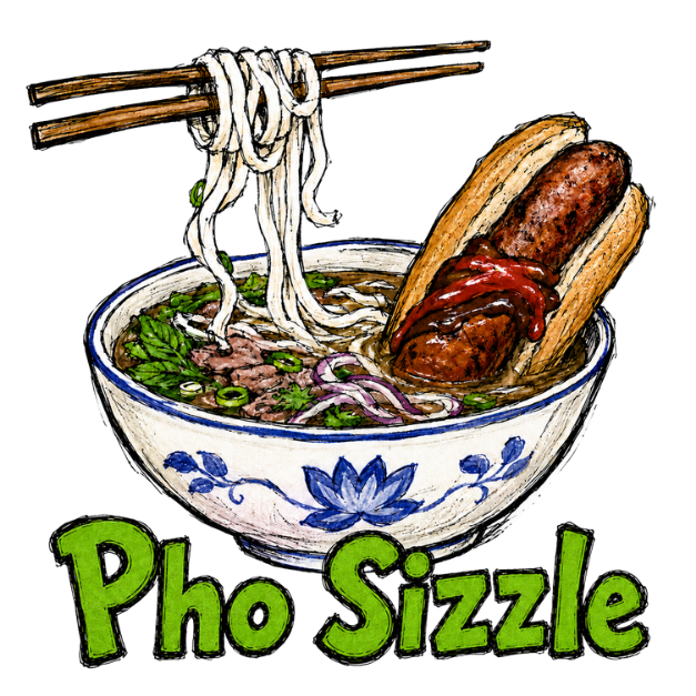 Stubby Cooler - Pho Sizzle Noodle Bowl Can Cooler