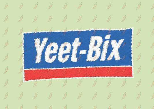 Yeet-Bix Graphic Tee — Retro Parody Cereal Logo T-Shirt