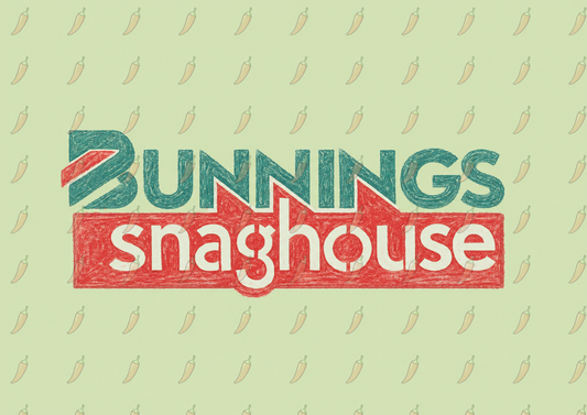 Bunnings Snaghouse T‑Shirt — Bunnings Warehouse Parody Tee