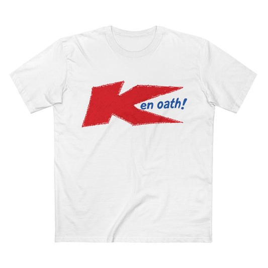 Retro 'Ken Oath!' Parody T-Shirt — Bold Red Logo Tee