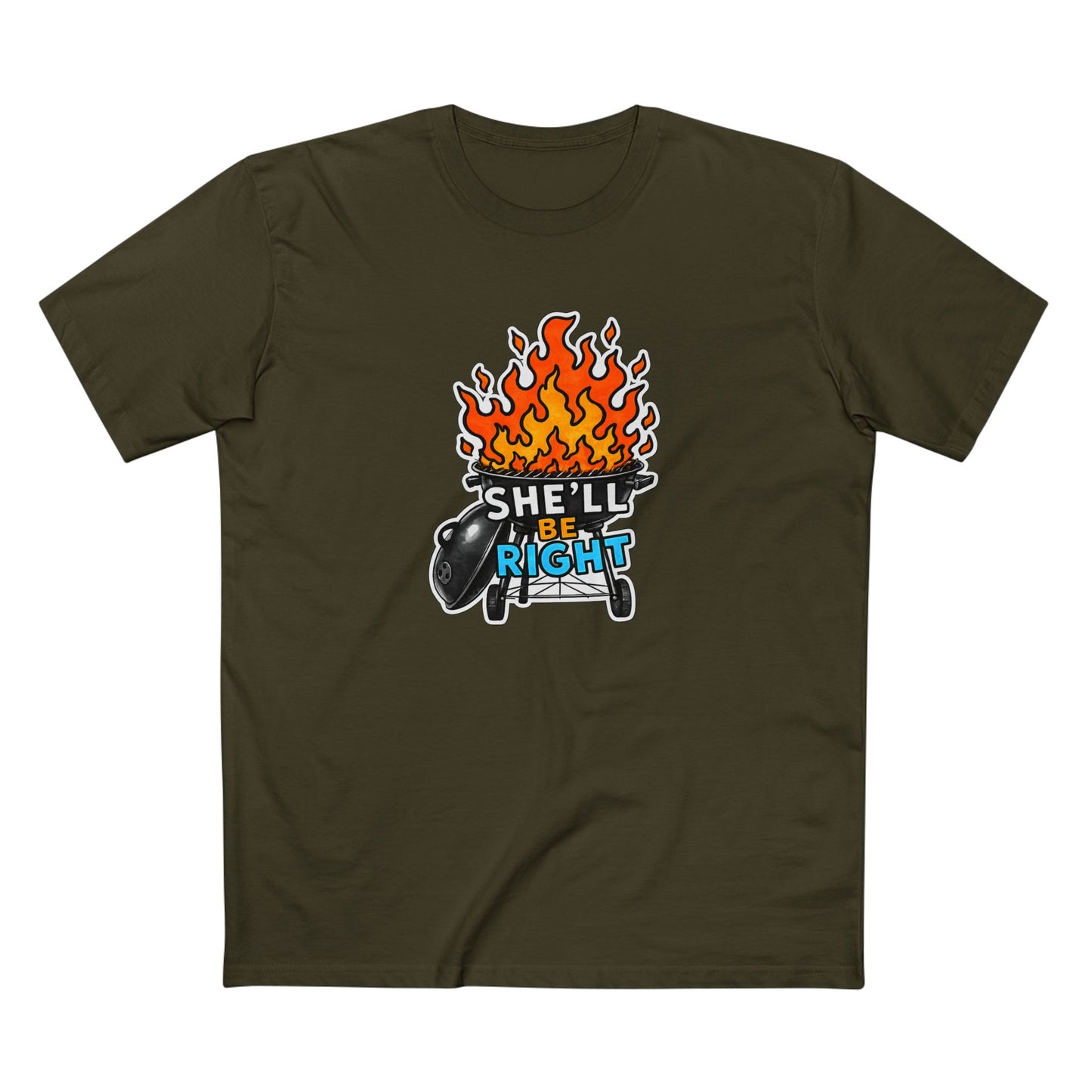 BBQ on Fire "She'll Be Right" Tee