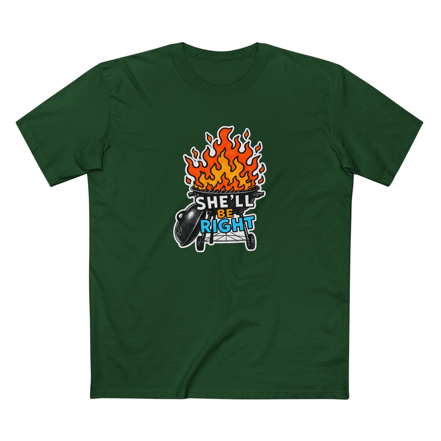 BBQ on Fire "She'll Be Right" Tee