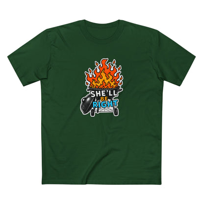 BBQ on Fire "She'll Be Right" Tee