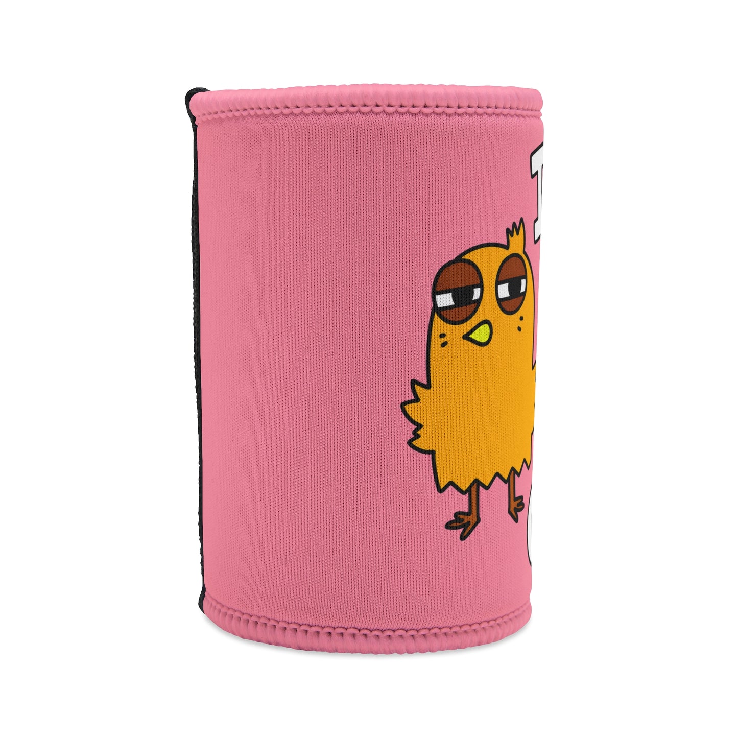 Stubby Cooler — Funny Pink Chick “I See Right Through You Cunt” Can Cooler
