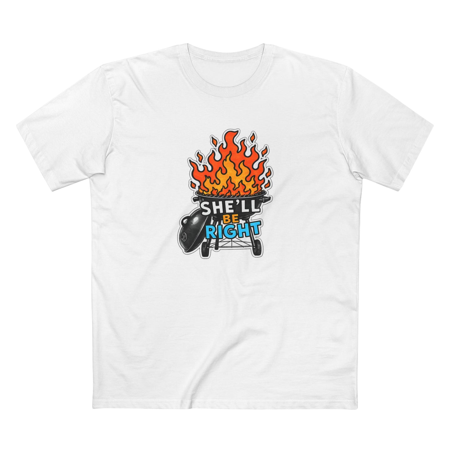 BBQ on Fire "She'll Be Right" Tee