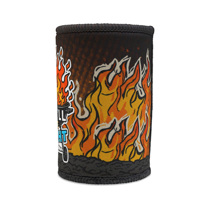She'll Be Right Flaming Grill Stubby Cooler — Funny BBQ Stubby Holder