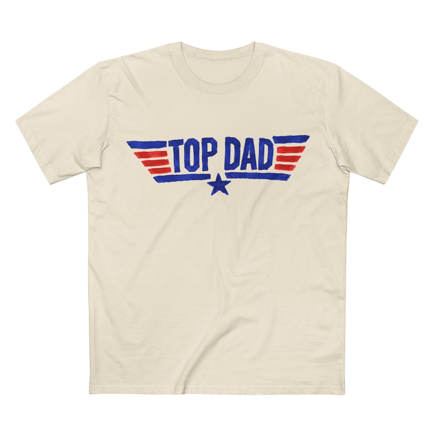 Top Dad T-Shirt — Retro Patriotic 'Top Gun' Inspired Tee for Dad